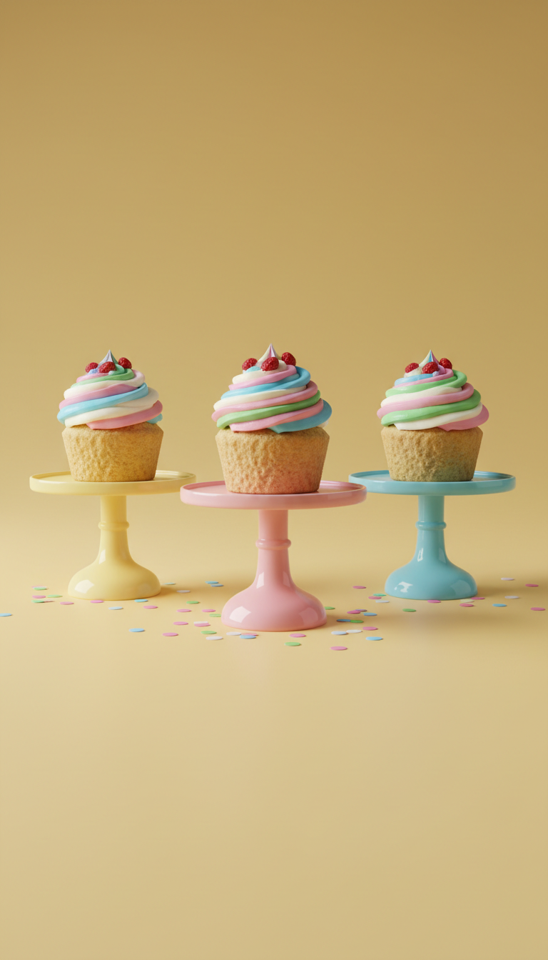 Berry Swirl Frosted Dog Cupcakes