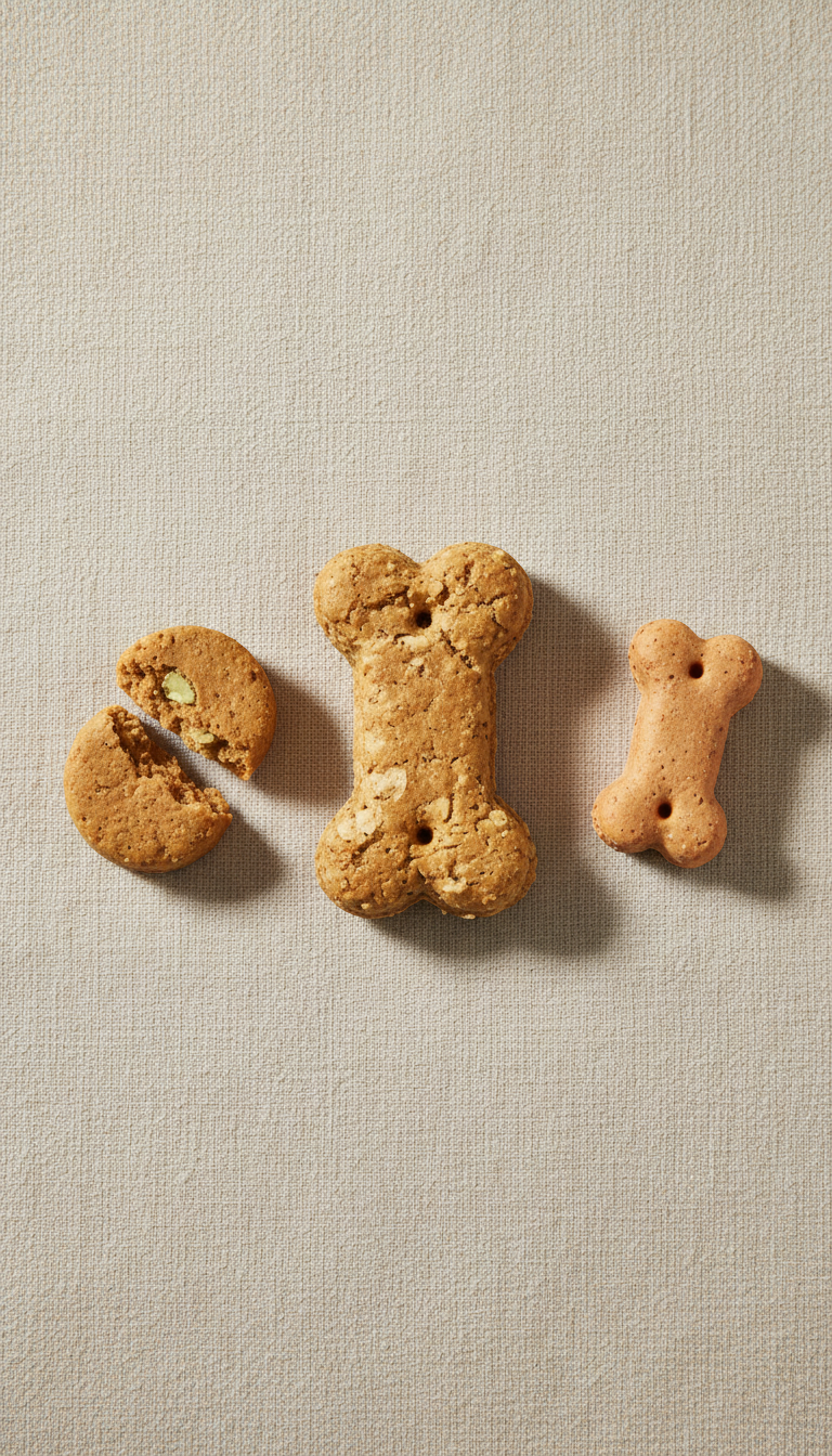 Peanut Butter Oat Dog Biscuits