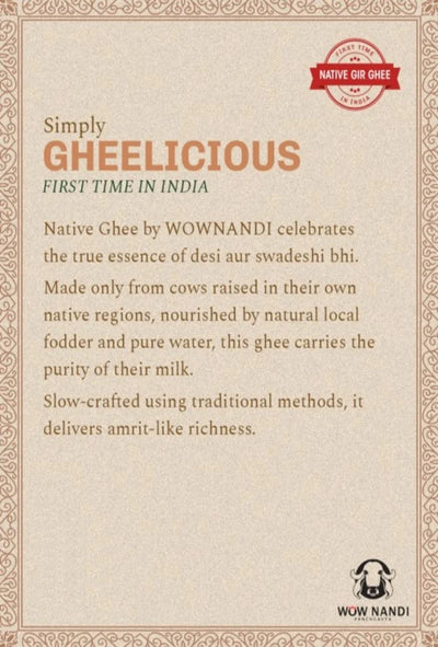 Native Gir (A2) Ghee - 500ml